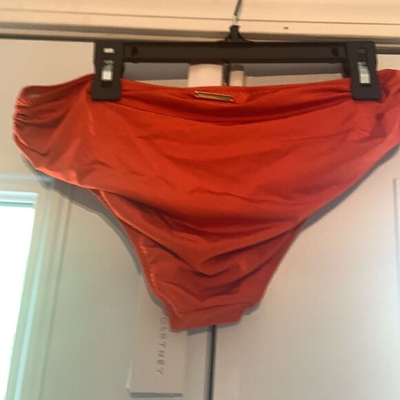 NWT Stella McCartney Draped classic bikini size M orange - Picture 5 of 10